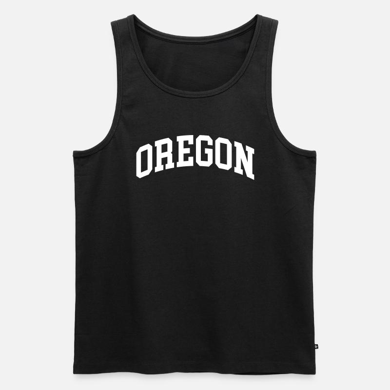 Oregon - Männer Premium Bio Tank Top - Schwarz