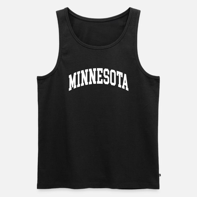 Minnesota - Männer Premium Bio Tank Top - Schwarz