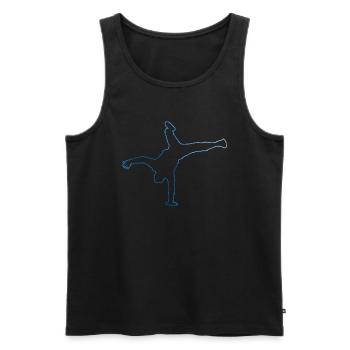 Bboy Bgirl Breakdance Hip Hop Homme - Débardeur bio Premium Homme - noir - Devant - AI Model Male 178 light (178cm)