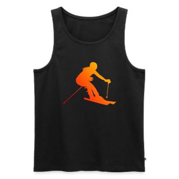 Stunt Ski Winter Sports Women Skiers - Men's Premium Organic Tank Top - black - Front - Michal (187cm)