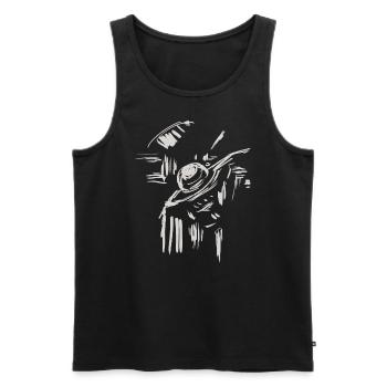 Architecture Paysage Esquisse - Débardeur bio Premium Homme - noir - Devant - AI Model Male 178 light (178cm)