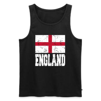 Angleterre - Débardeur bio Premium Homme - noir - Devant - Michal (187cm)