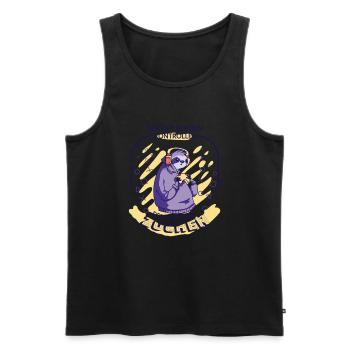 Gamer Gaming Spruch Reichet Mir Den Controller - Männer Premium Bio Tank Top - Schwarz - Vorne - Michal (187cm)