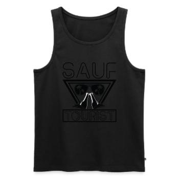 Mallorca Party Humor Spruch Sauf Tourist - Männer Premium Bio Tank Top - Schwarz - Vorne - Michal (187cm)