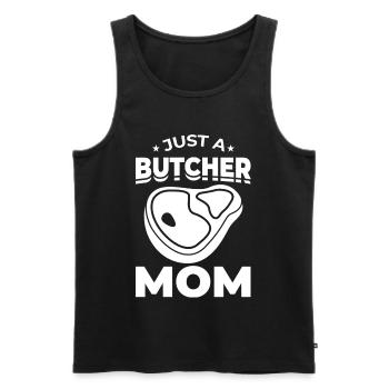 Just a butcher mother - Men's Premium Organic Tank Top - black - Front - Michal (187cm)