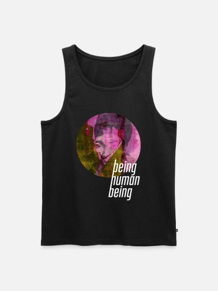 ThinkBick_being_human_being_2026_4 - Männer Premium Bio Tank Top - Schwarz