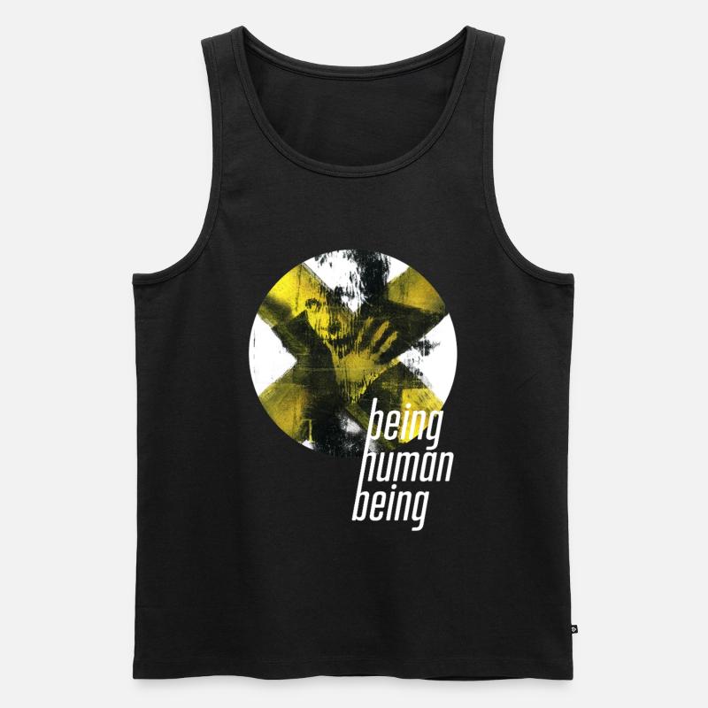 ThinkBick_being_human_being_2026_5 - Débardeur bio Premium Homme - noir