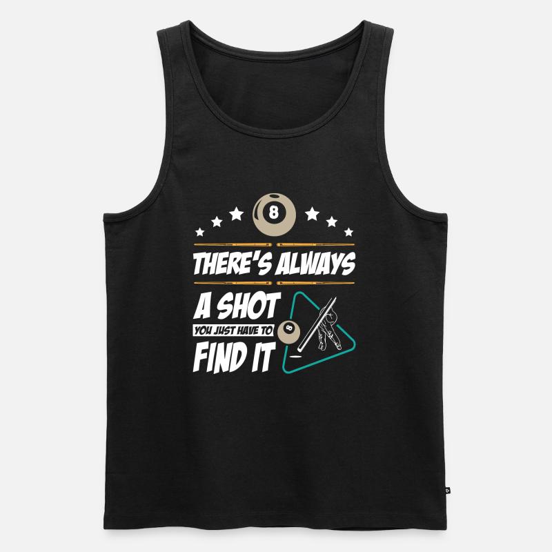 Billiards Player - Männer Premium Bio Tank Top - Schwarz