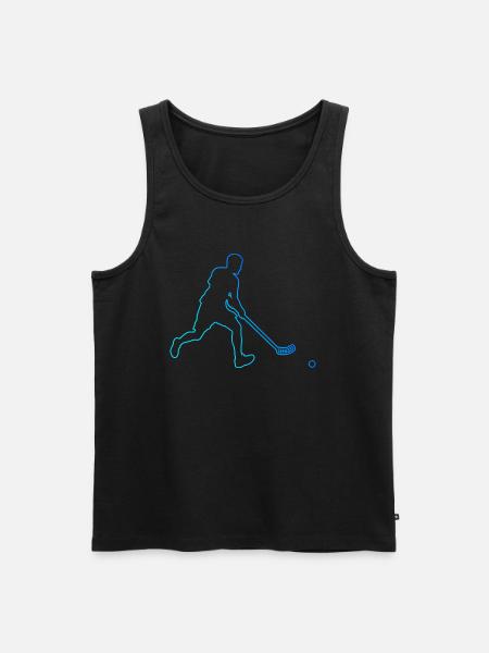 Floorball Floorball Floorball Mænd Floorball Spil - Herre Premium økologisk tanktop - sort