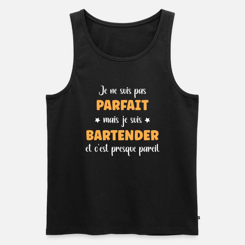 Bartender - Débardeur bio Premium Homme - noir