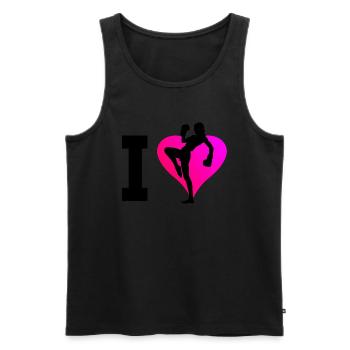 Kickboxer Kickboxing Boxing Women Kickboxing - Men's Premium Organic Tank Top - black - Front - Michal (187cm)