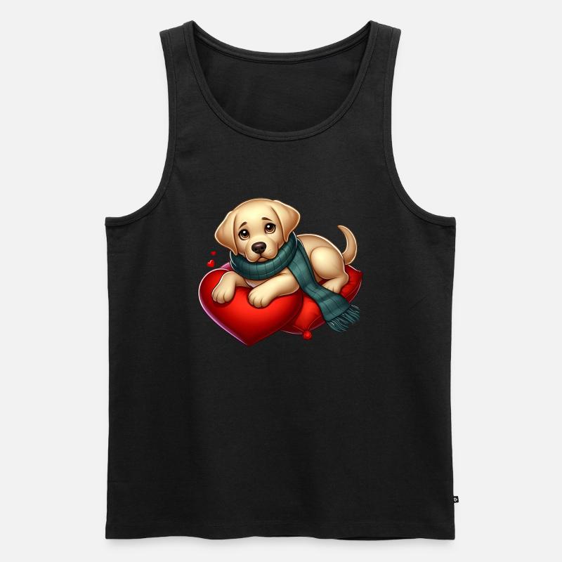 Labradoe Retriever Welpe - Männer Premium Bio Tank Top - undefined
