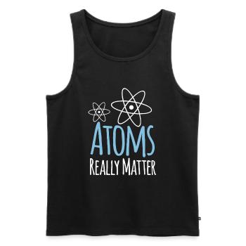 Physics Atoms Really Matter - Men's Premium Organic Tank Top - black - Front - Michal (187cm)