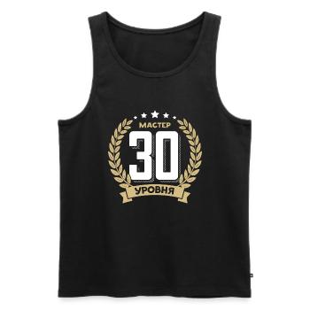 30 Geburtstag Russland 30. Jahre Russisch - Männer Premium Bio Tank Top - Schwarz - Vorne - Michal (187cm)