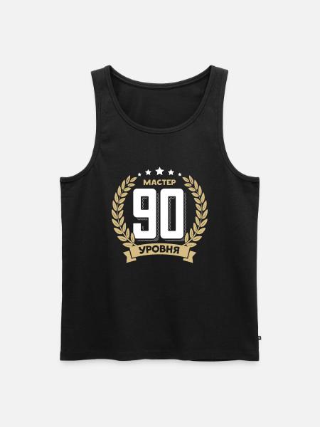 90 cumpleaños Rusia 90 años ruso - Camiseta de tirantes ecológica prémium para hombre - negro