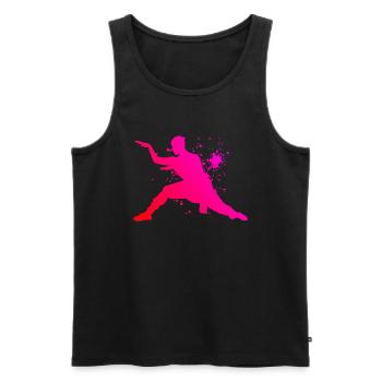 Kungfu Hommes Femmes Kung Fu Arts Martiaux Wushu - Débardeur bio Premium Homme - noir - Devant - Michal (187cm)