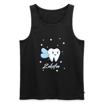 Süße Zahnfee – für kleine Helden des Zahnausfalls - Männer Premium Bio Tank Top - Schwarz - Vorne - Michal (187cm)