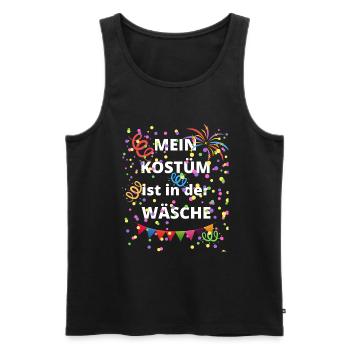 Fassching Karneval Spruch Für Kostümfreie Party - Männer Premium Bio Tank Top - Schwarz - Vorne - Michal (187cm)