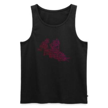 Bobsport Bob Bob fahren Damen Herren Zweierbob - Männer Premium Bio Tank Top - Schwarz - Vorne - AI Model Male 178 light (178cm)