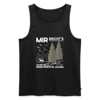 Insektenhotel - Männer Premium Bio Tank Top - Schwarz - Vorne - Michal (187cm)