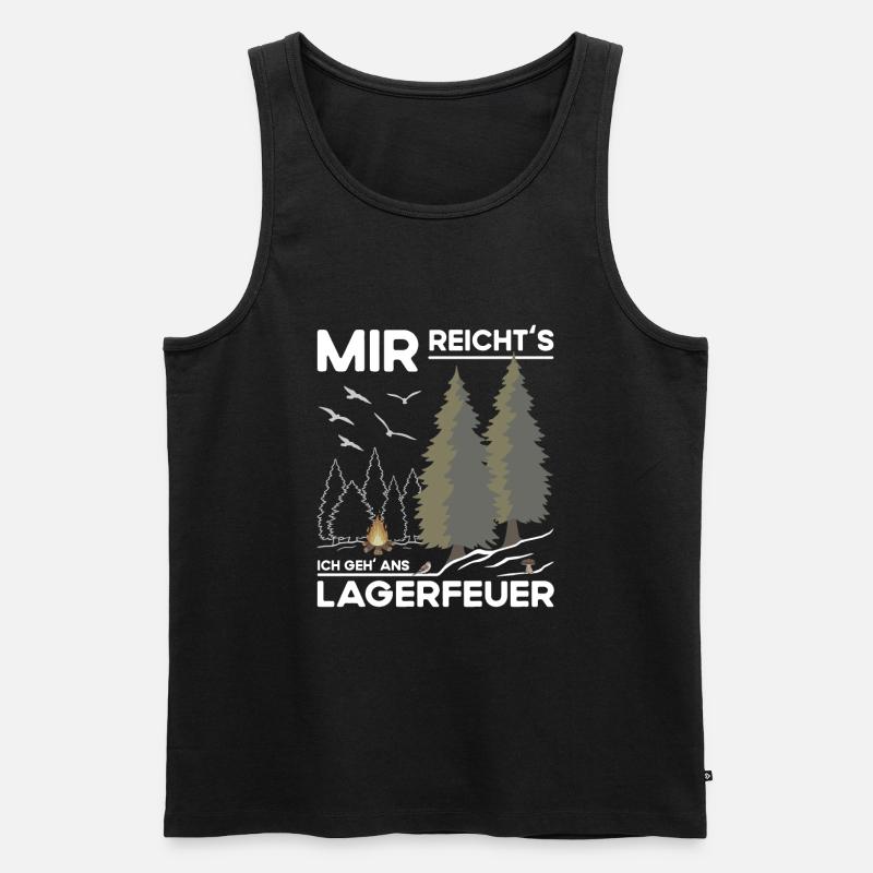 Lagerfeuer Machen - Männer Premium Bio Tank Top - Schwarz