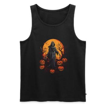 Zombie Apocalypse Gruselige Halloween Zombies - Männer Premium Bio Tank Top - Schwarz - Vorne - AI Model Male 178 light (178cm)