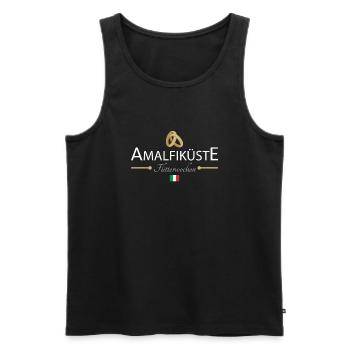Flitterwochen Amalfiküste - Männer Premium Bio Tank Top - Schwarz - Vorne - Michal (187cm)