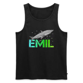 Emil Geburtstag Emil Namenstag - Männer Premium Bio Tank Top - Schwarz - Vorne - Michal (187cm)