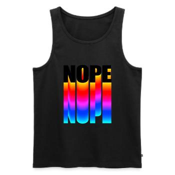 Nope NOPE nope - Men's Premium Organic Tank Top - black - Front - AI Model Male 178 light (178cm)