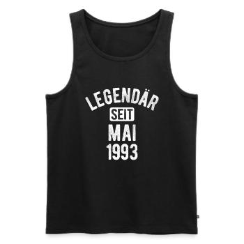 30. Geburtstag Geschenk 30 Jahre Legendär seit Mai - Männer Premium Bio Tank Top - Schwarz - Vorne - Michal (187cm)