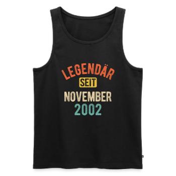 20. Geburtstag Geschenk 20 Jahre Legendär seit Nov - Männer Premium Bio Tank Top - Schwarz - Vorne - Michal (187cm)