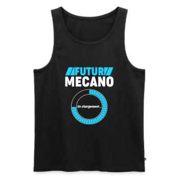 Future Mecano - Débardeur bio Premium Homme - charbon - Devant - Alexander (188cm)