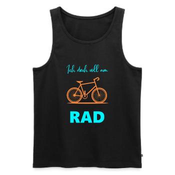 Fahrrad - Männer Premium Bio Tank Top - Schwarz - Vorne - Michal (187cm)