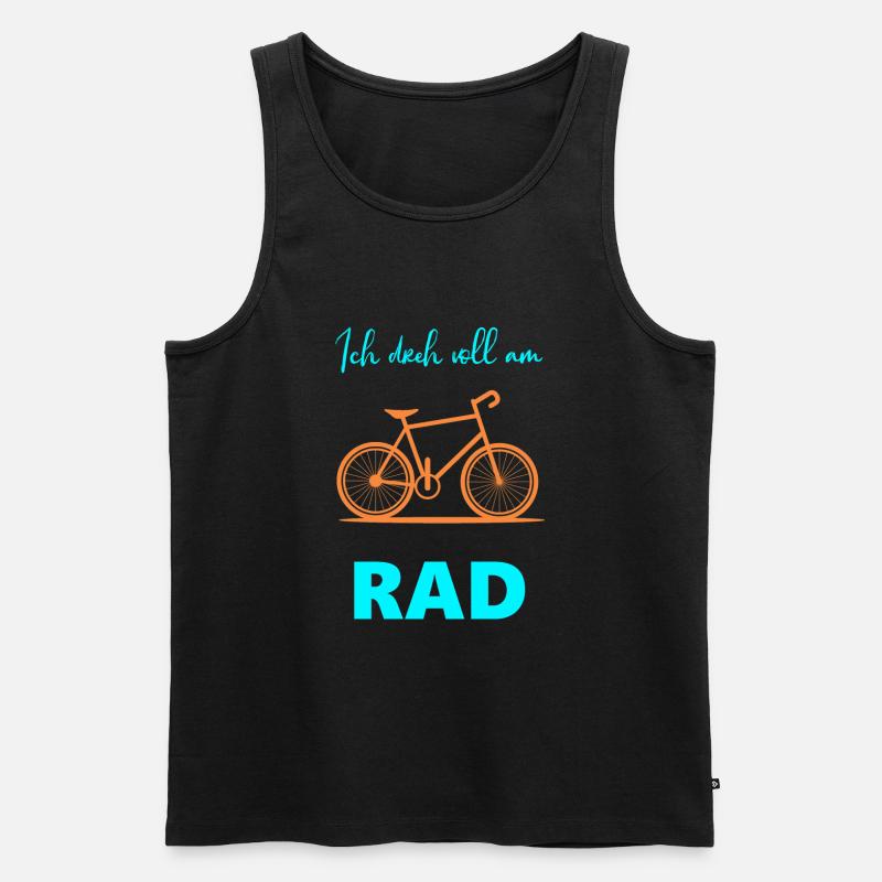 Fahrrad - Männer Premium Bio Tank Top - Schwarz