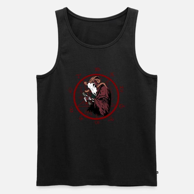 Alchemist der Hölle - Männer Premium Bio Tank Top - Schwarz
