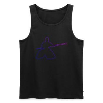 Martial Arts Men Women Aikido Aikidoka Martial Ar - Men's Premium Organic Tank Top - black - Front - Michal (187cm)
