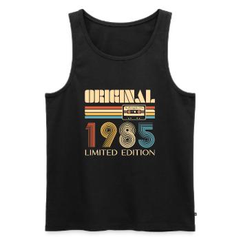 40th Birthday Original 1985 40 Years Old Gift - Men's Premium Organic Tank Top - black - Front - Michal (187cm)