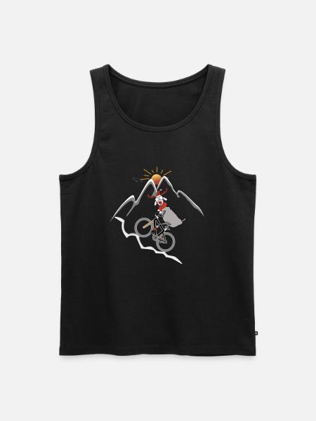 Jul MTB - Herre Premium økologisk tanktop - sort