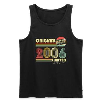 Original 2006 Vintage Birthday Vintage Retro - Men's Premium Organic Tank Top - black - Front - Michal (187cm)