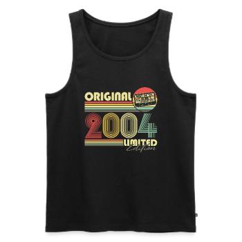 Original 2004 Vintage Anniversaire Vintage Rétro - Débardeur bio Premium Homme - noir - Devant - Michal (187cm)