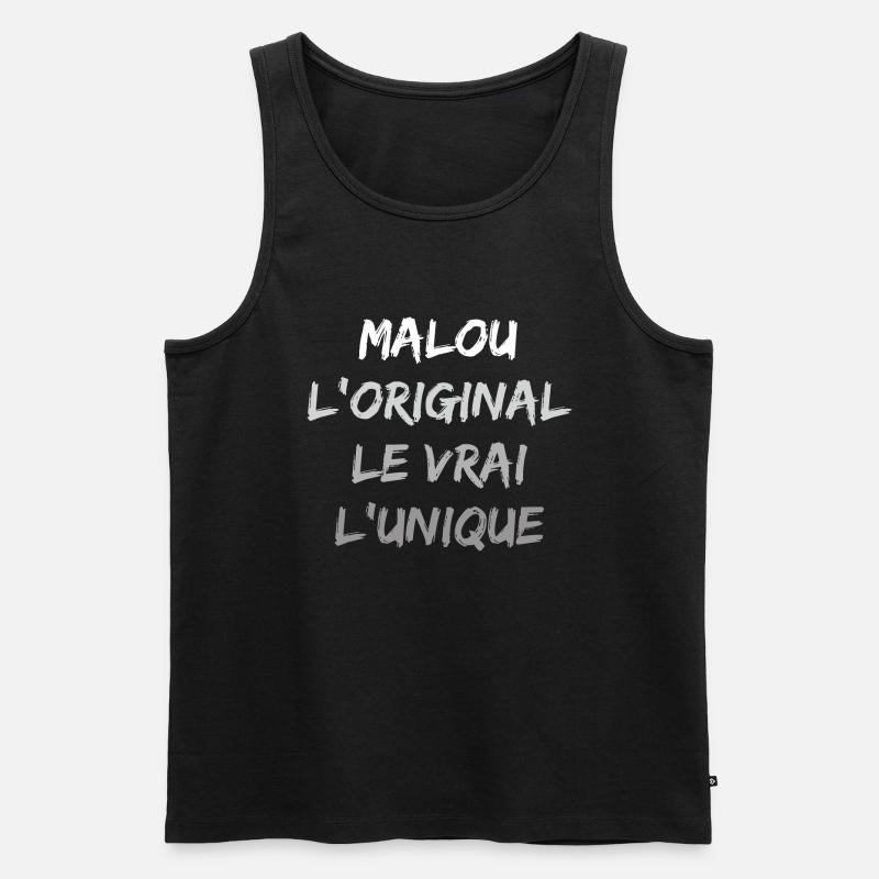 Malou - Débardeur bio Premium Homme - noir
