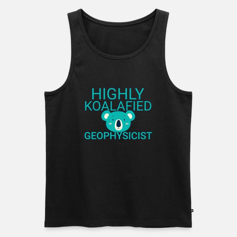 Geophysicist Koalafied Geophysics - Männer Premium Bio Tank Top - Schwarz