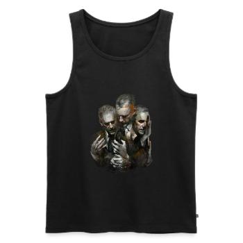 Jordan Peterson - Männer Premium Bio Tank Top - Schwarz - Vorne - AI Model Male 178 light (178cm)