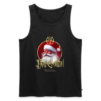 Ugly Xmas Hail Santa - Männer Premium Bio Tank Top - Schwarz - Vorne - Michal (187cm)
