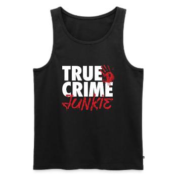 True Crime Lover - Podcasts - Männer Premium Bio Tank Top - Schwarz - Vorne - AI Model Male 178 light (178cm)