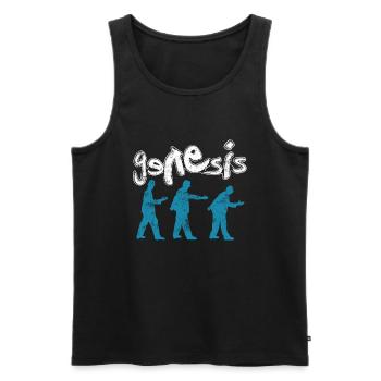 Genesis I Can't Dance Logo - Men's Premium Organic Tank Top - black - Front - Michal (187cm)
