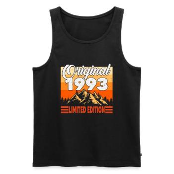 Original 1993 Jahrgang Vintage Geburtstag Retro - Männer Premium Bio Tank Top - Schwarz - Vorne - Michal (187cm)