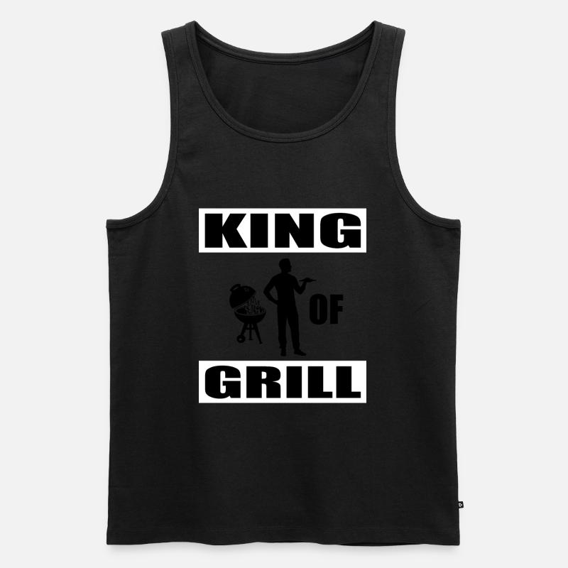 BBQ - Männer Premium Bio Tank Top - Schwarz