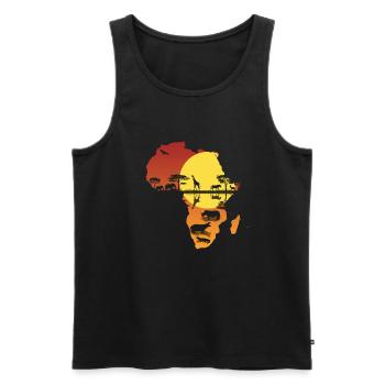 Afrika Giraffe Kontinent Elefant Tiere Big Five Sa - Männer Premium Bio Tank Top - Schwarz - Vorne - Michal (187cm)