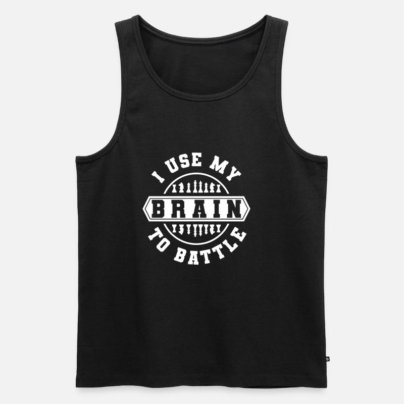 Schach - Männer Premium Bio Tank Top - Schwarz